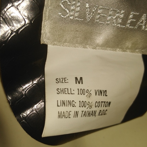 Sliverleaf black faux snake print raincoat - Picture 7 of 7